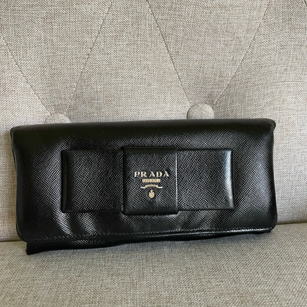 Prada Black Saffiano Leather Wallet